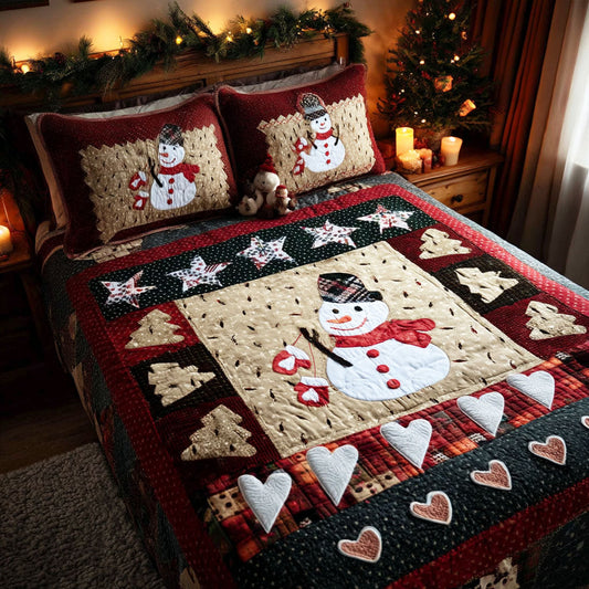 Noel Patchwork 3-Piece Quilted Bedding Set NCU0TV267