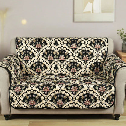Noir Vintage Quilted Sofa Cover NCU0TV1524