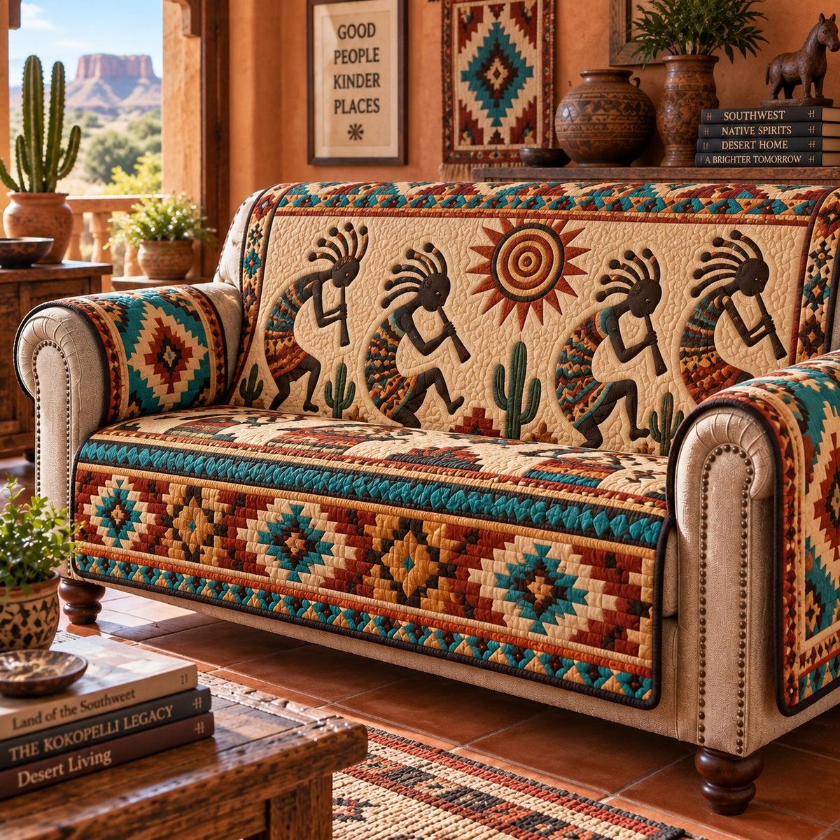Nomad Flute Melody Quilted Sofa Cover NCU0VL4014