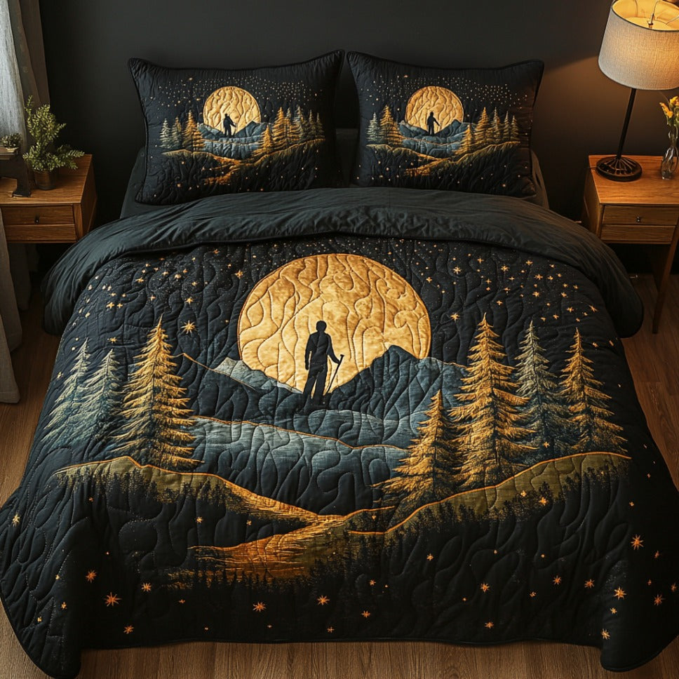 Nomad Nights 3-Piece Quilted Bedding Set NCU0DV7827