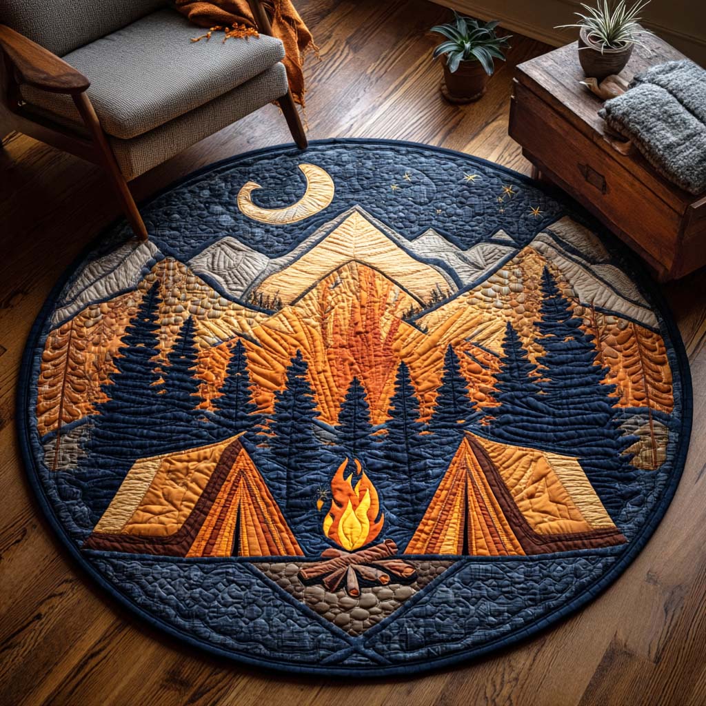 Nomad Nights Quilted Round Mat NCU0TD108