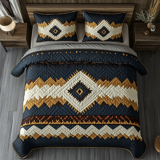 Nomad Touch 3-Piece Quilted Bedding Set NCU0DK8971