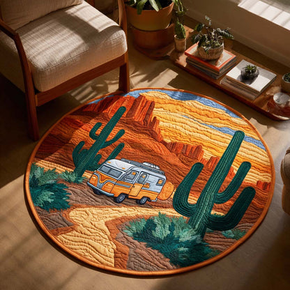 Nomad Wheels Quilted Round Mat NCU0TD103