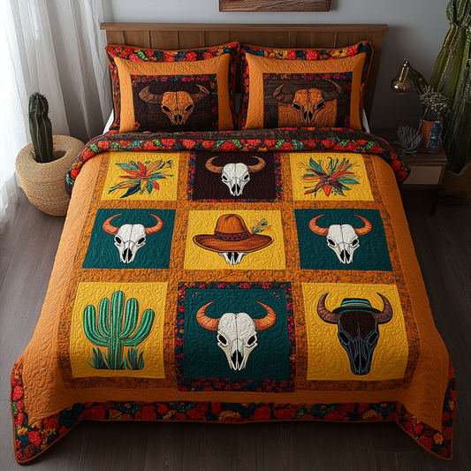 Nomadic Guardian 3-Piece Quilted Bedding Set NCU0DV3709