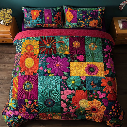 Nomadic Soul 3-Piece Quilted Bedding Set NCU0PT7036