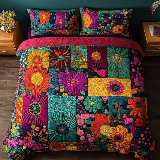 Nomadic Soul 3-Piece Quilted Bedding Set NCU0PT7036
