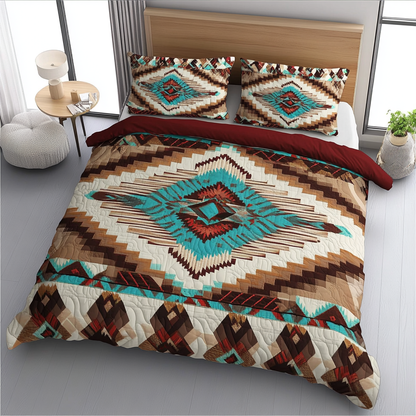 Nomadic Spirit 3-Piece Quilted Bedding Set NCU0DK2640