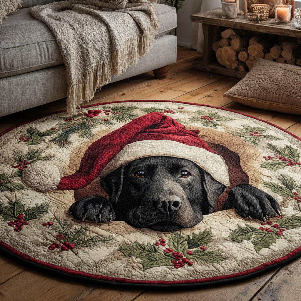 Nook Black Lab Round Carpet NCU0HH1204