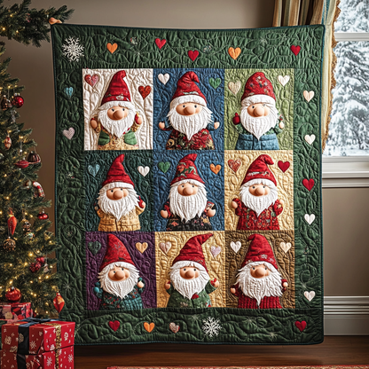Nordic Gnome Joy Quilted Blanket NCU0VH262