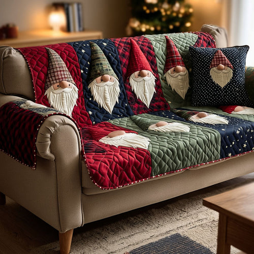 Nordic Gnomes Quilted Sofa Cover NCU0TV435