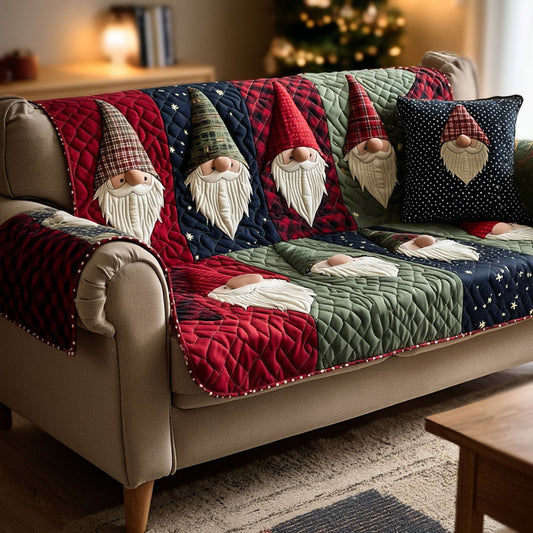 Nordic Gnomes Quilted Sofa Cover NCU0TV435