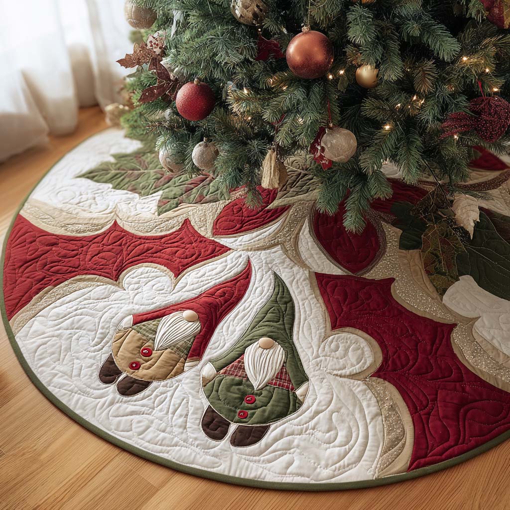 Nordic Noel Christmas Quilted Tree Skirt NCU0PT9396