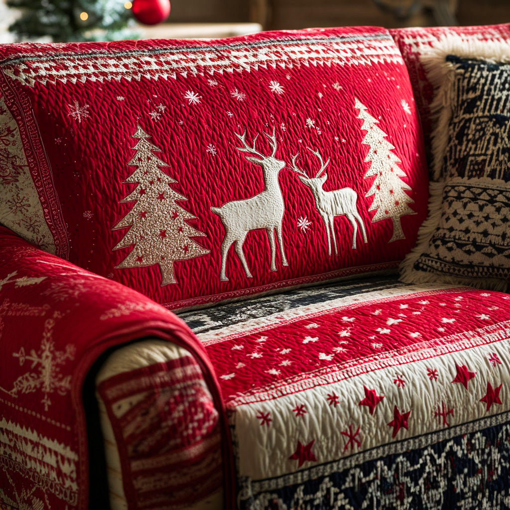 Nordic Noel Quilted Sofa Cover NCU0PT9987