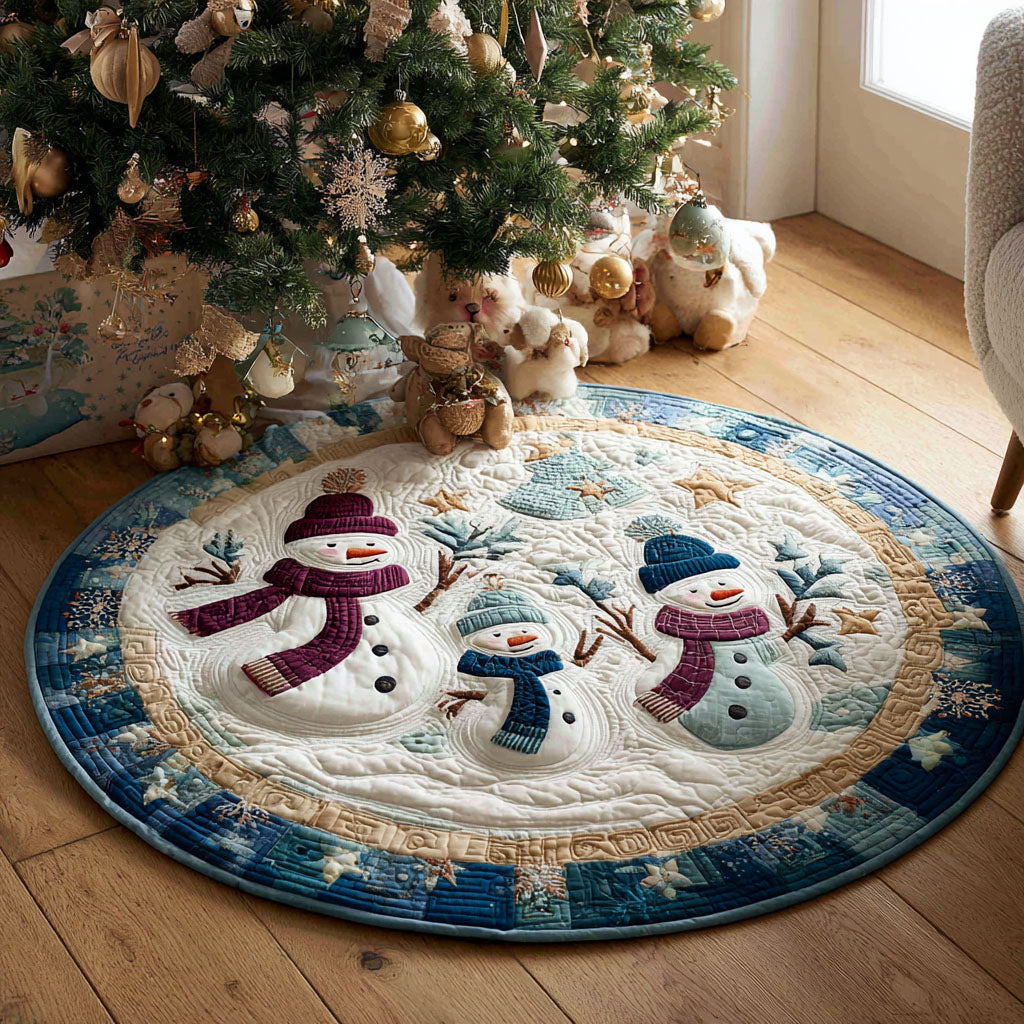 Nordic Snowlight Quilted Round Mat NCU0PT10432