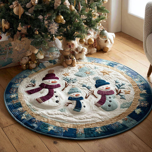 Nordic Snowlight Quilted Round Mat NCU0PT10432