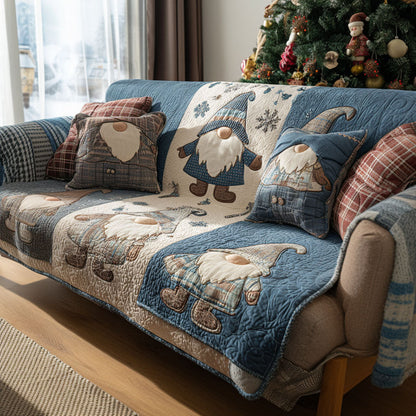 Nordic Winter Buddies Quilted Sofa Cover NCU0PT10477