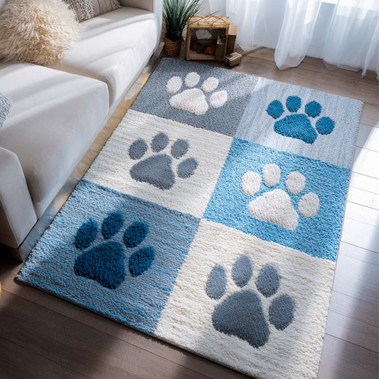 Nordic Winter Paw Area Rug NCU0XD2202