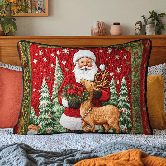 North Pole Express Quilted Bedding Pillow Case NCU0DV1989