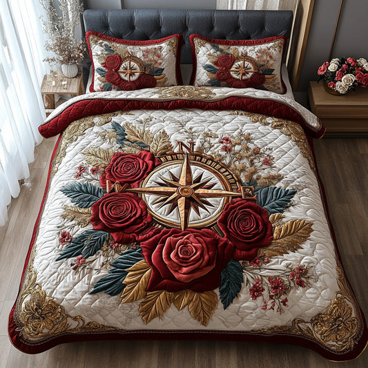 North Star 3-Piece Quilted Bedding Set NCU0DV7309
