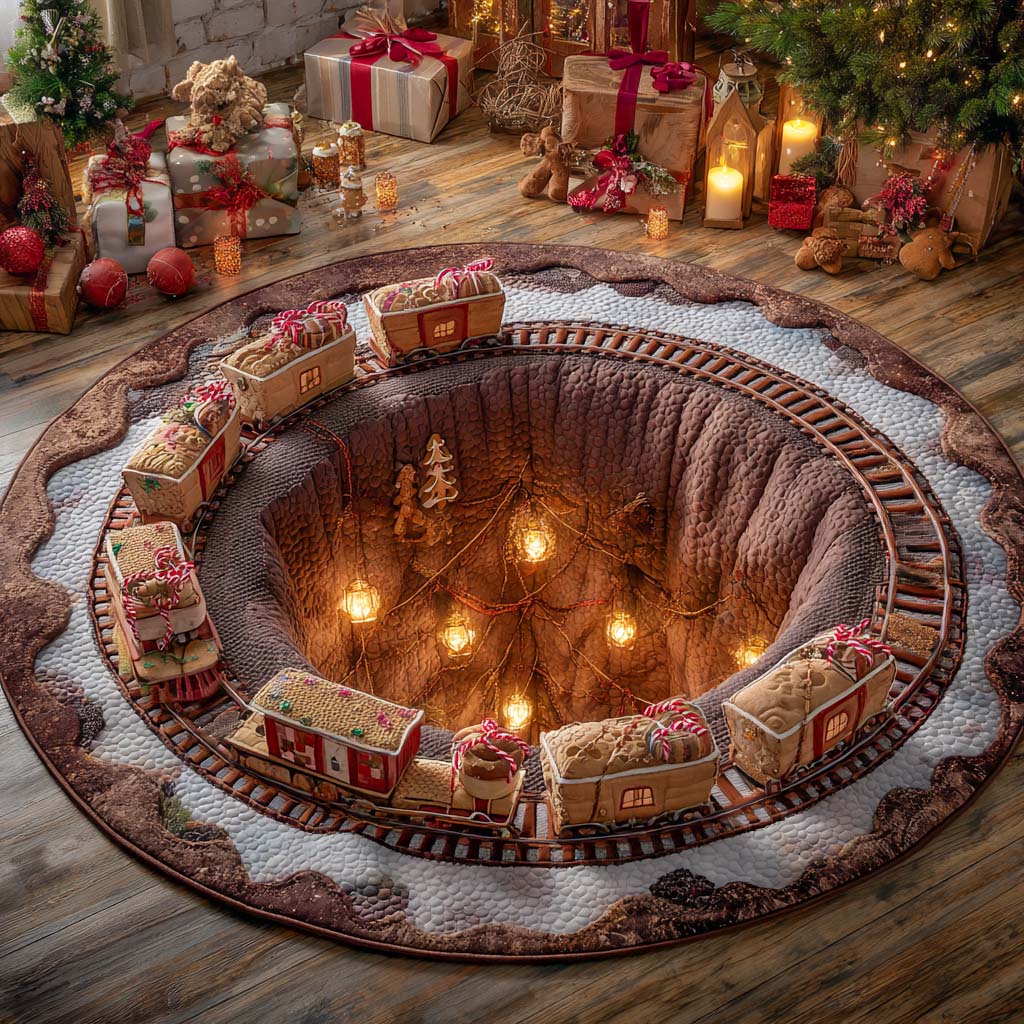 North Star Mine Express Quilted Round Mat NCU0XD1869