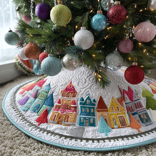 North Star Village Christmas Quilted Tree Skirt NCU0PT10281