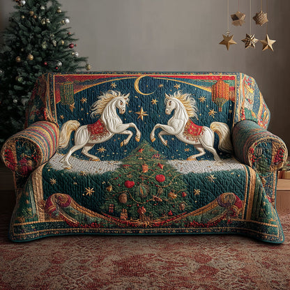 North Valley Horses Quilted Sofa Cover NCU0TD1999