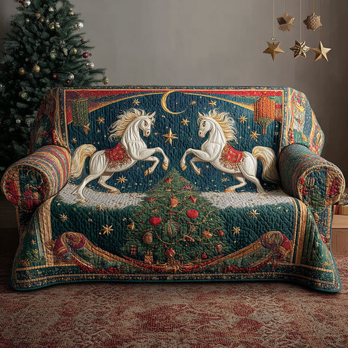 North Valley Horses Quilted Sofa Cover NCU0TD1999