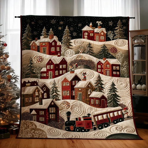 North Wind Locomotive Quilted Blanket NCU0PT9140