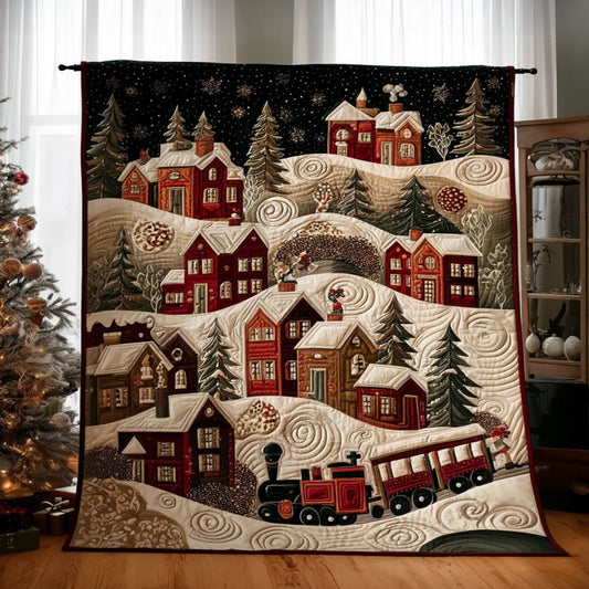North Wind Locomotive Quilted Blanket NCU0PT9140