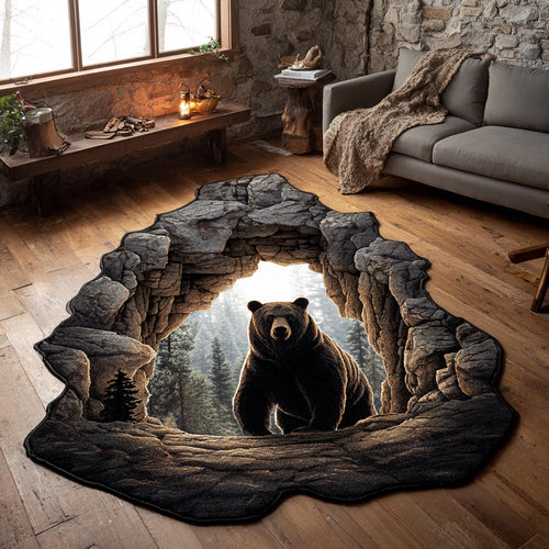 Northern Bear Custom Shape Area Rug NCU0DV9578