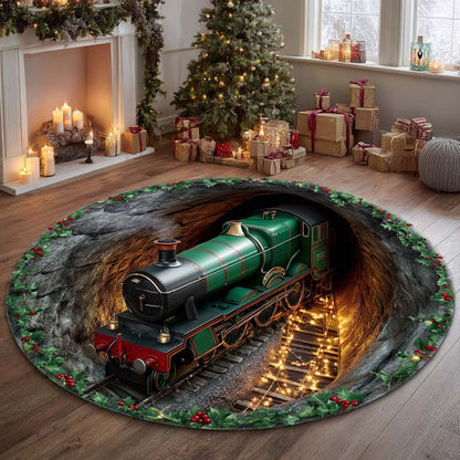 Christmas Train Round Carpet NCU0VT304