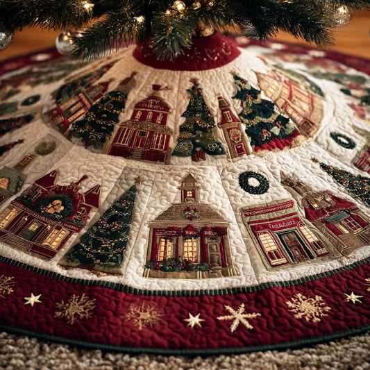Northern Spark Trail Christmas Quilted Tree Skirt NCU0TD1743