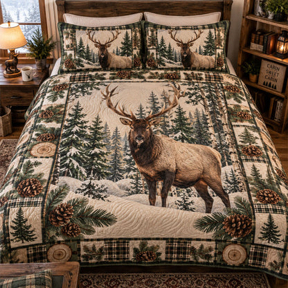 Northern Tundra Retreat 3-Piece Quilted Bedding Set NCU0PT12205