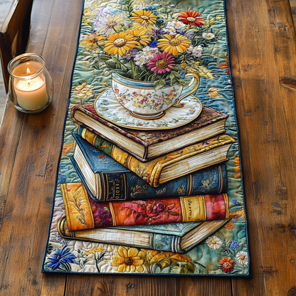 Novel Bloom Quilted Table Runner NCU0VH5340