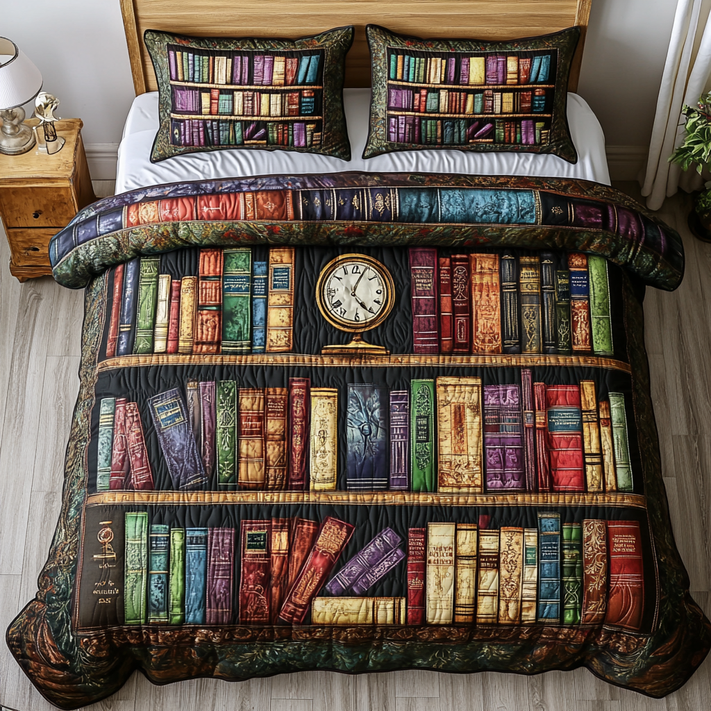 Novel Garden 3-Piece Quilted Bedding Set NCU0DK9366