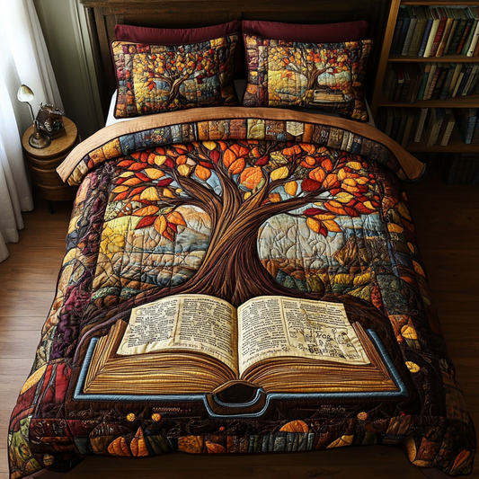 Novel Nest 3-Piece Quilted Bedding Set NCU0VH4311