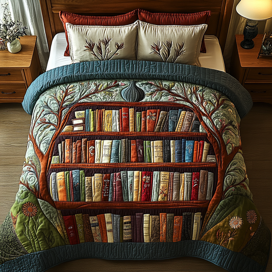 Novel Nook 3-Piece Quilted Bedding Set NCU0DK4931
