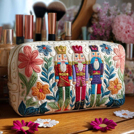 Nutcracker Charm Quilted Makeup Bag NCU0PT9506