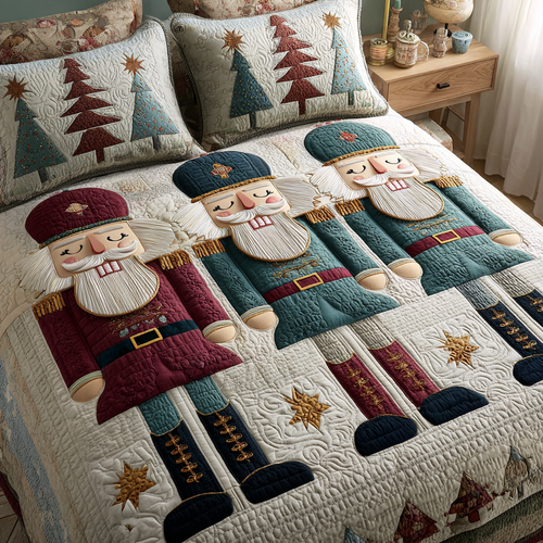 Nutcracker Dream 3-Piece Quilted Bedding Set NCU0DK10657