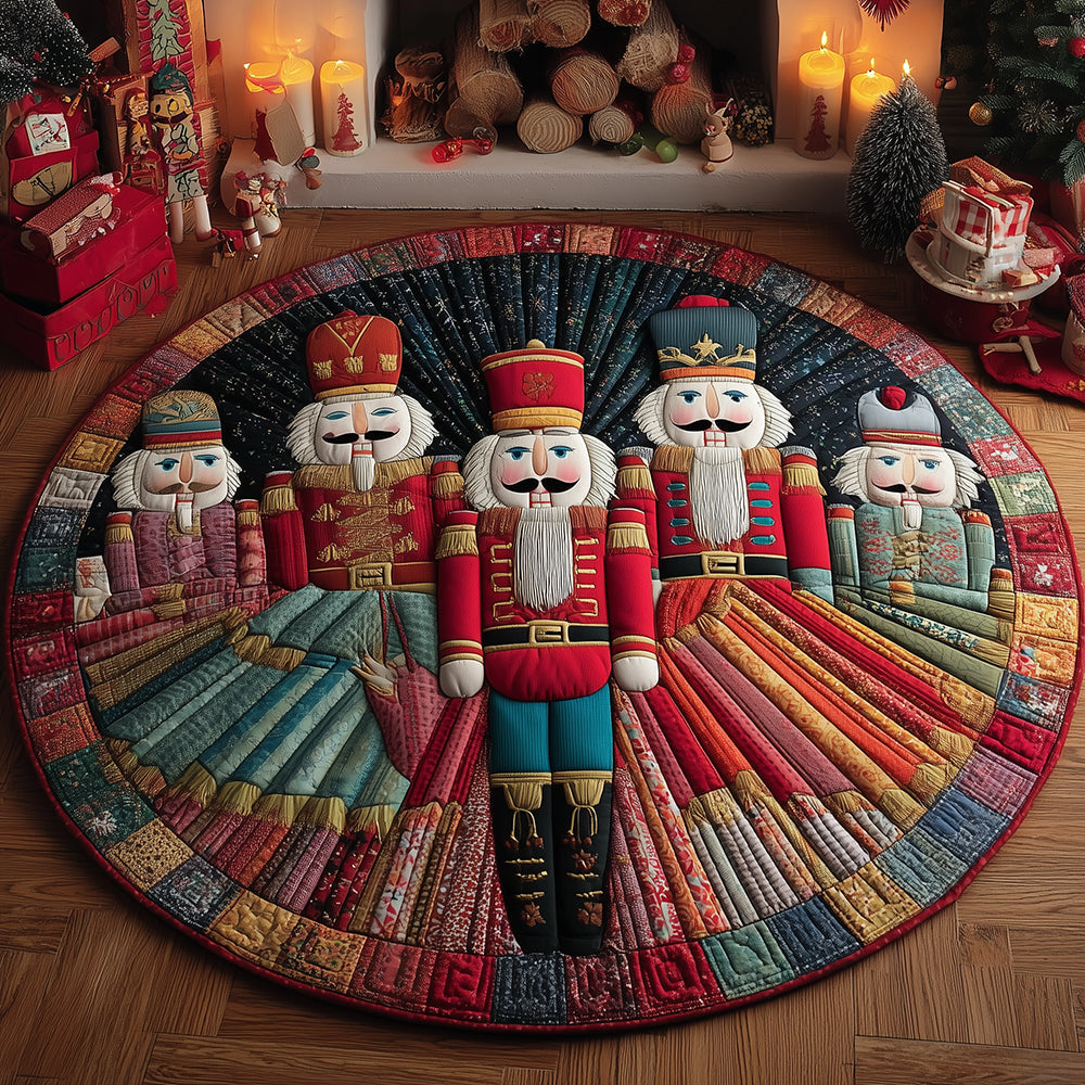 Nutcracker Dreams Quilted Round Mat NCU0TH3309