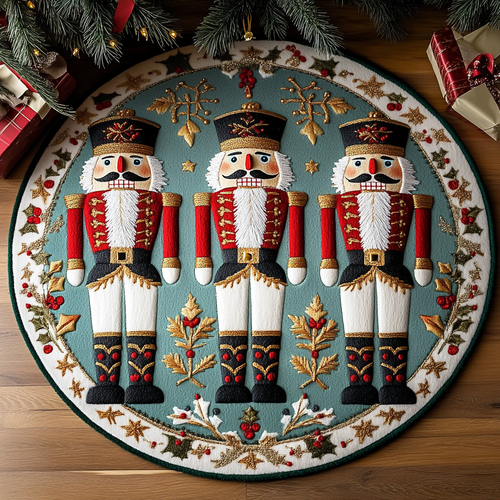 Nutcracker Elegance Quilted Round Mat NCU0DV1015