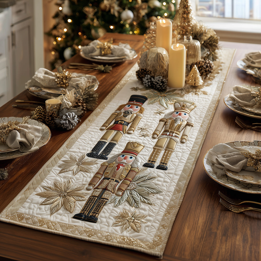 Nutcracker Elegance Quilted Table Runner NCU0TH3379