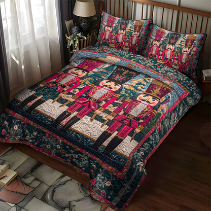 Nutcracker Fantasy 3-Piece Quilted Bedding Set NCU0TL1600