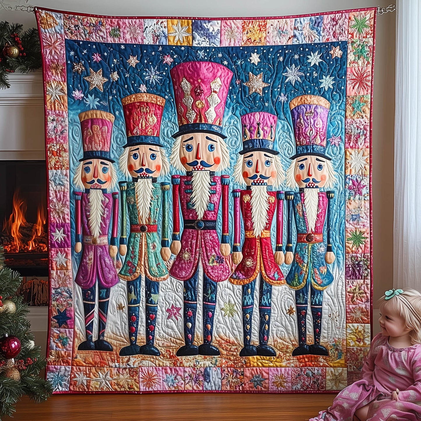 Nutcracker Fantasy Quilted Blanket NCU0TL1587