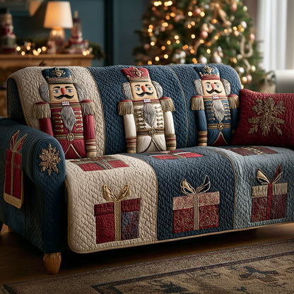 Nutcracker Guard Quilted Sofa Cover NCU0TD1804