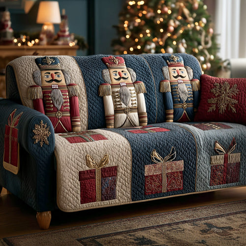 Nutcracker Guard Quilted Sofa Cover NCU0TD1804