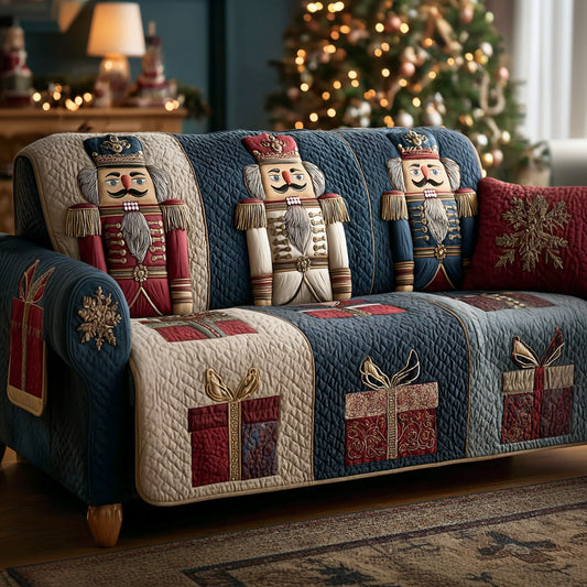 Nutcracker Guard Quilted Sofa Cover NCU0TD1804