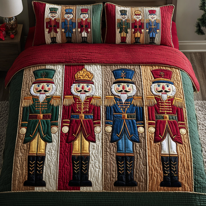 Nutcracker Magic 3-Piece Quilted Bedding Set NCU0DK10659