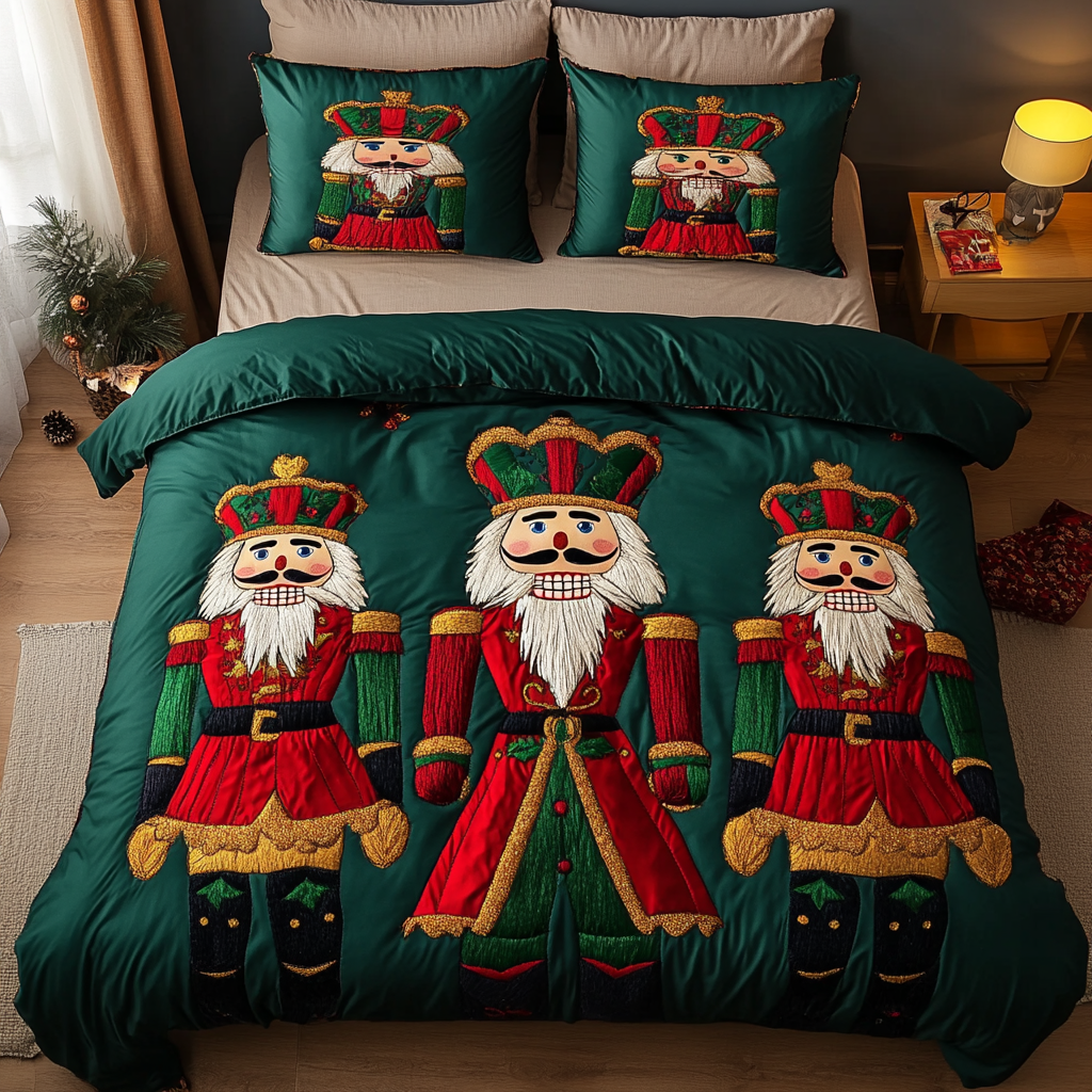 Nutcracker Magic Nights 3-Piece Quilted Bedding Set NCU0DK2653