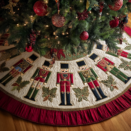 Nutcracker Memory Christmas Quilted Tree Skirt NCU0DK11284